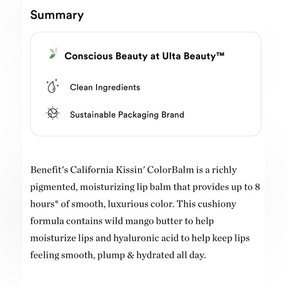 Benefit California Kissin Colorbalm- Ruby 22 - Picture 5 of 6